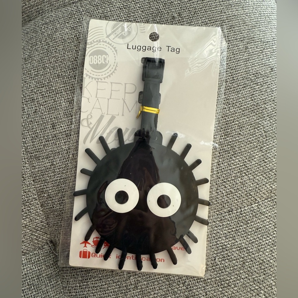 NEW Soot sprite inspired silicone luggage tag